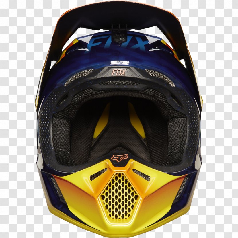United States Motorcycle Helmets Fox Racing - Yellow Transparent PNG