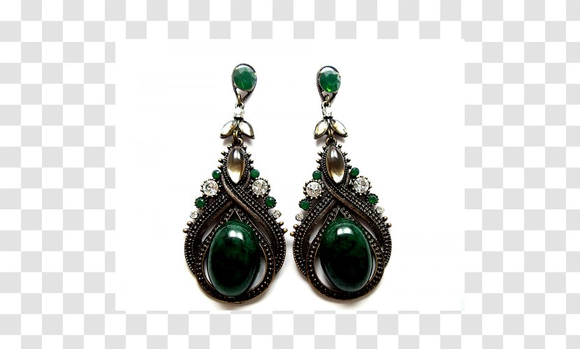 Emerald Earring Onyx - Swarovski AG Transparent PNG