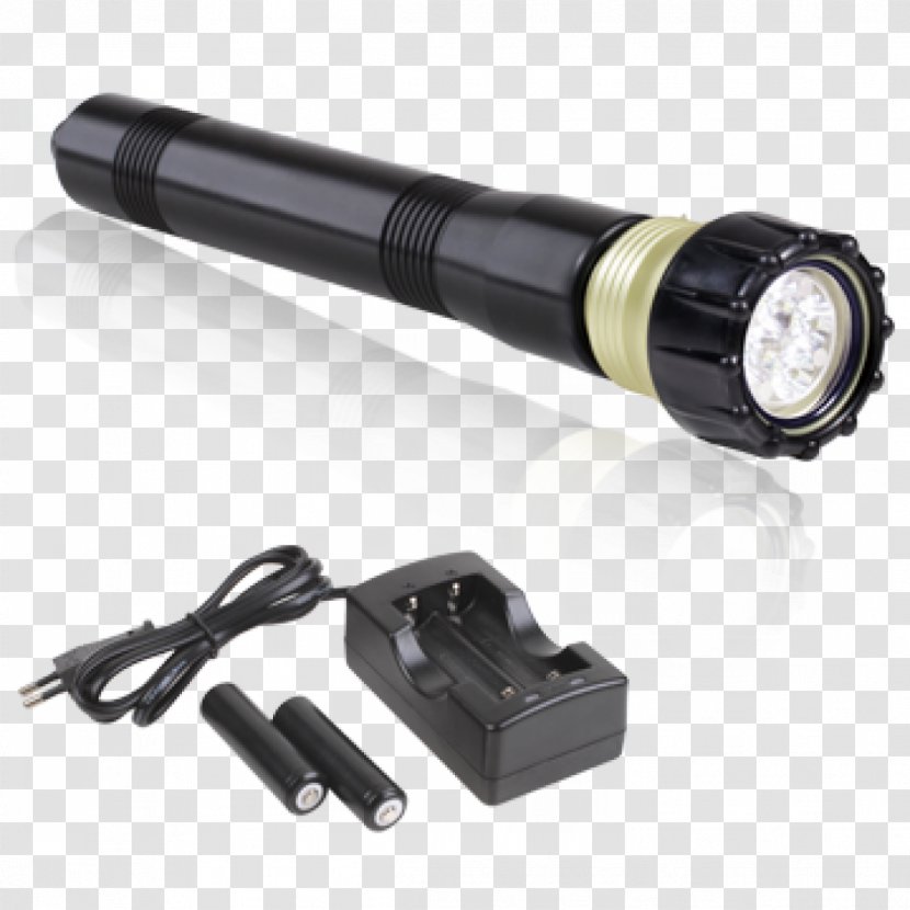 Battery Charger Lithium-ion Dive Light Rechargeable - Flashlight - Quadrangle Transparent PNG