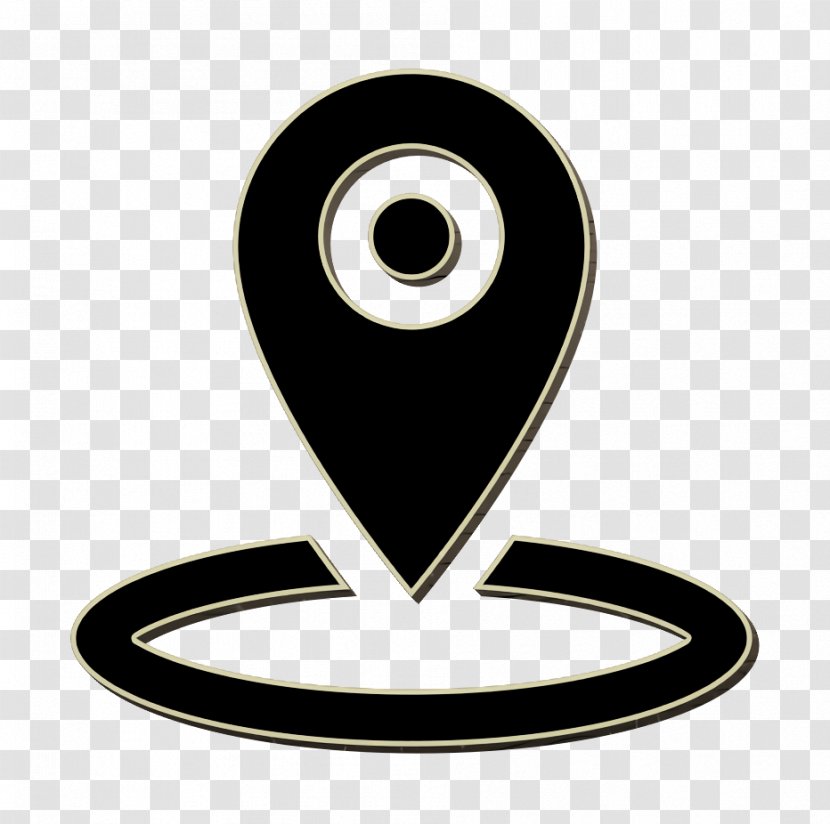 Circle Icon Map Marker - Blackandwhite Logo Transparent PNG