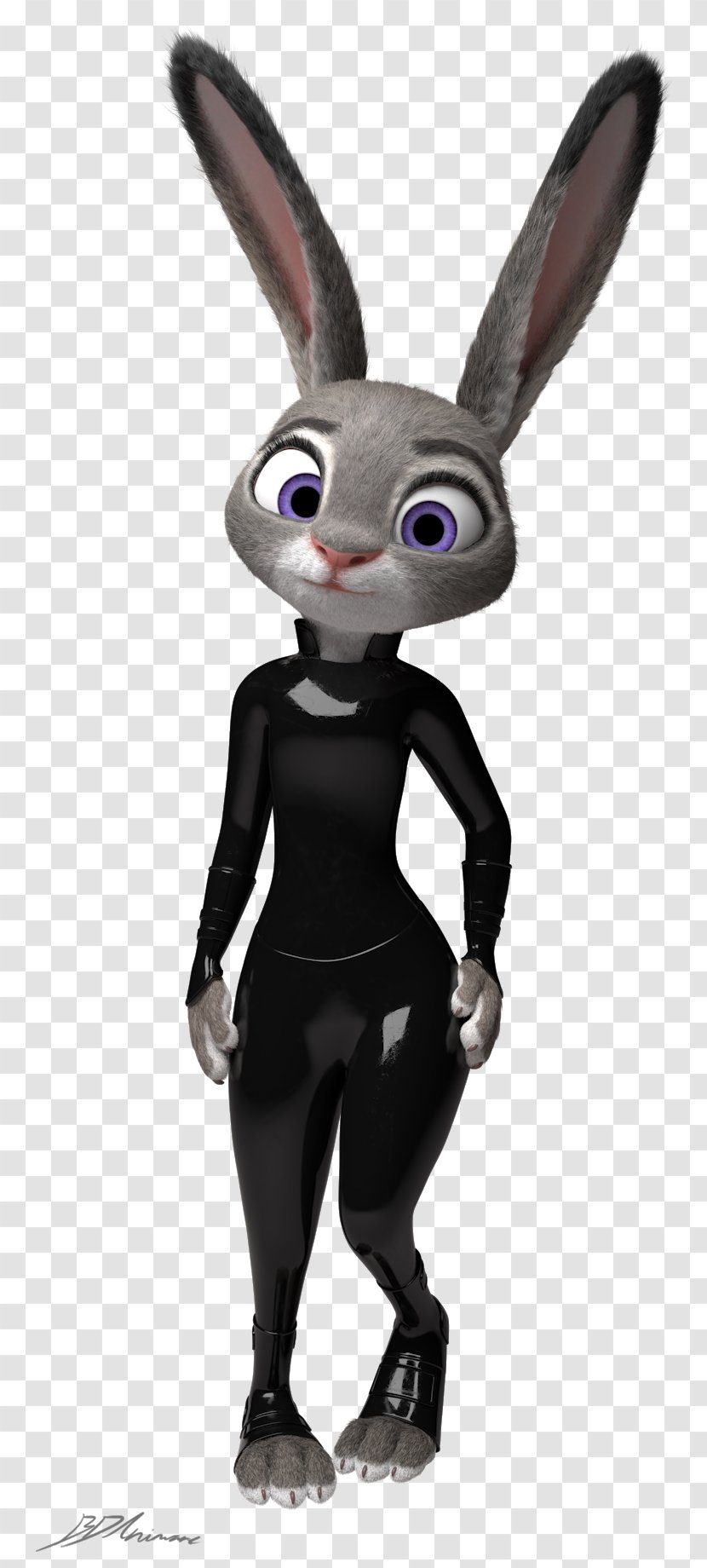 Rabbit Hare Lt. Judy Hopps Easter Bunny Mammal - Rabits And Hares Transparent PNG