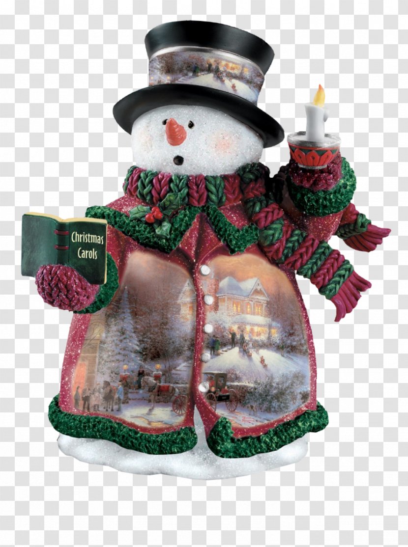 Snowman Christmas Decoration Santa Claus Thomas Kinkade Painter Of Light Transparent PNG