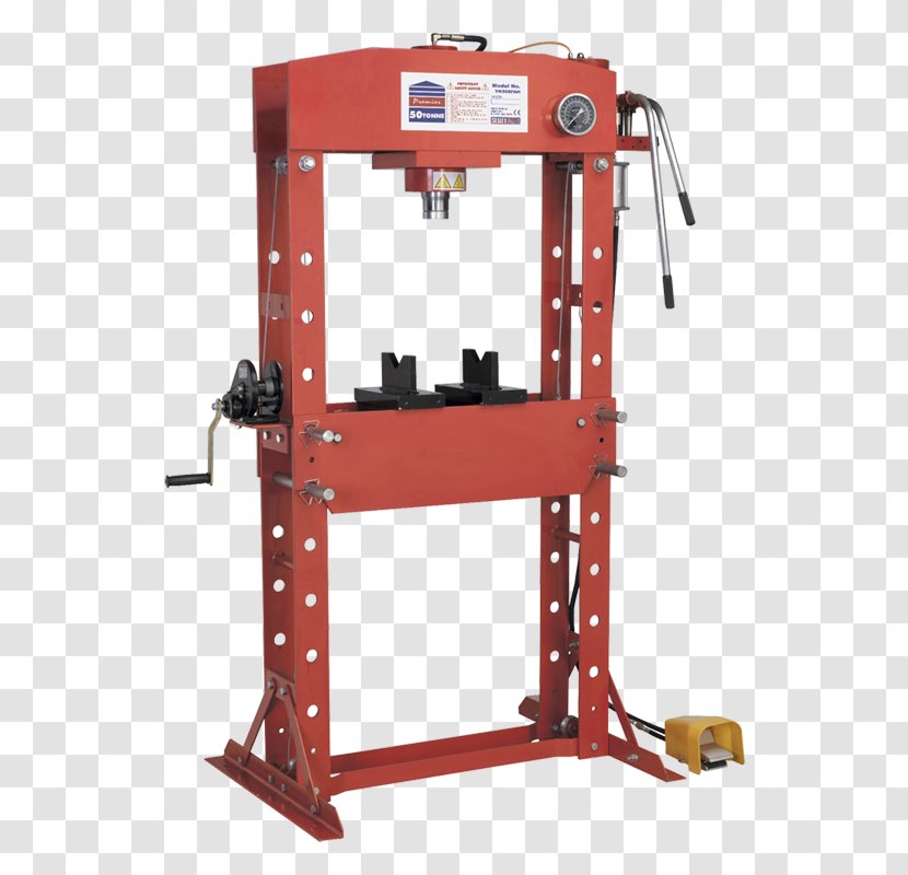 Machine Hydraulic Press Hydraulics Pascal's Law Workshop - Engineering Transparent PNG