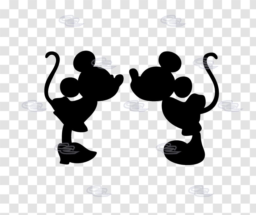 Minnie Mouse Mickey Silhouette Drawing Clip Art - Hand Transparent PNG