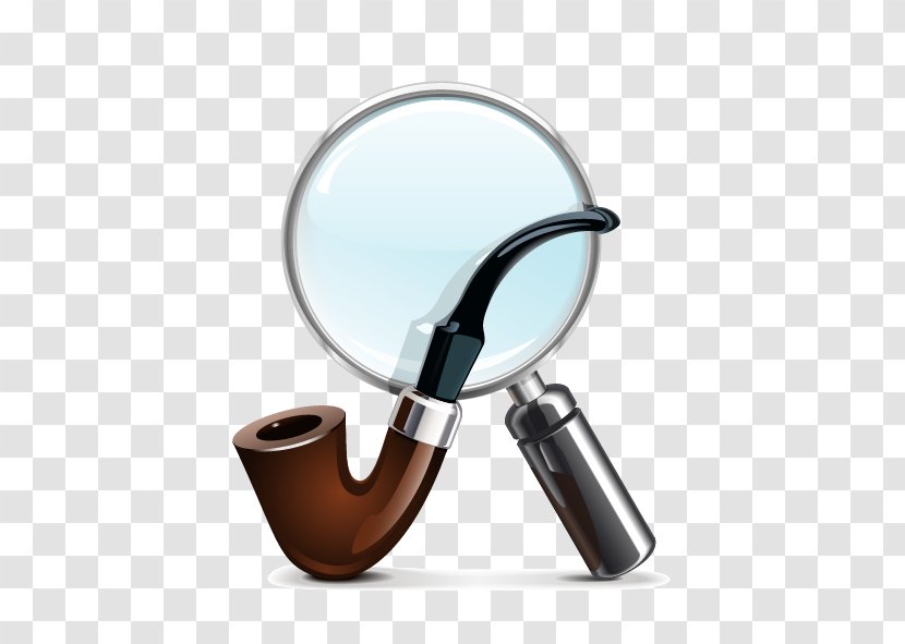 Tobacco Pipe Loupe Stock Photography Royalty-free - Vector Magnifying Glass And Transparent PNG
