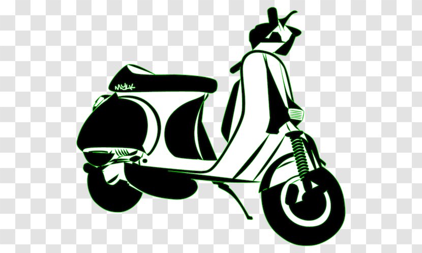 Vespa Clip Art Image Vector Graphics - Scooter - Icon Transparent PNG