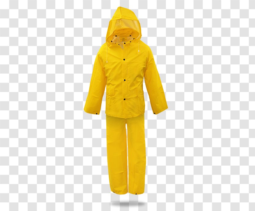 Raincoat Suit Costume Trois Pièces Lining Jacket - Yellow - Rain Gear Transparent PNG