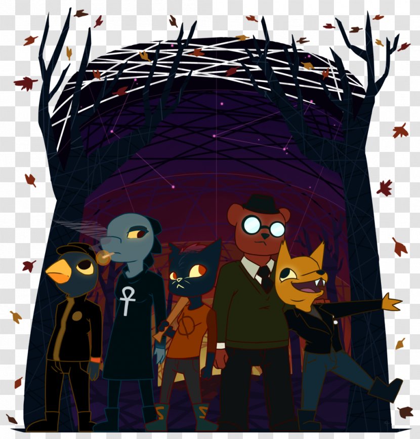 Night In The Woods Samsung Galaxy S8 Fan Art Illustration - Geralt Of Rivia - Camping Transparent PNG