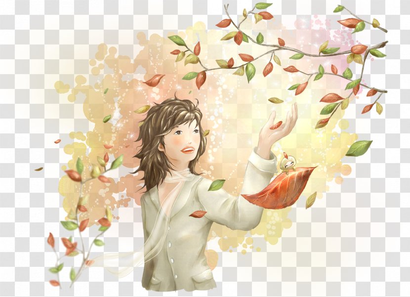 South Korea Cartoon Illustration - Flower - Autumn Leaves Transparent PNG