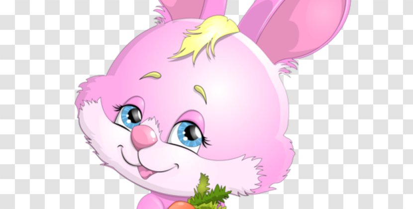 Easter Bunny European Rabbit Domestic Hare - Watercolor - Cute Pink Transparent PNG