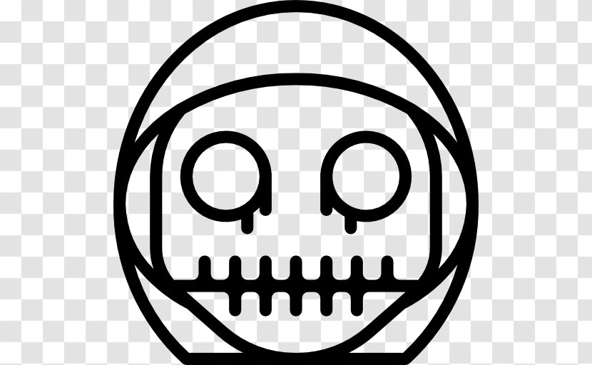 Death Emoji Emoticon Clip Art - Monochrome Transparent PNG