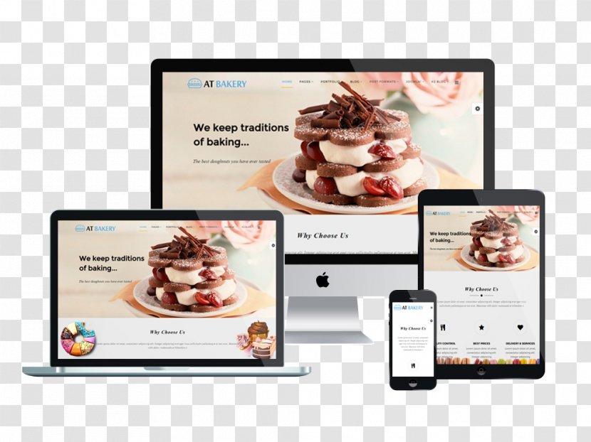 Responsive Web Design Bakery Template System - Brand Transparent PNG
