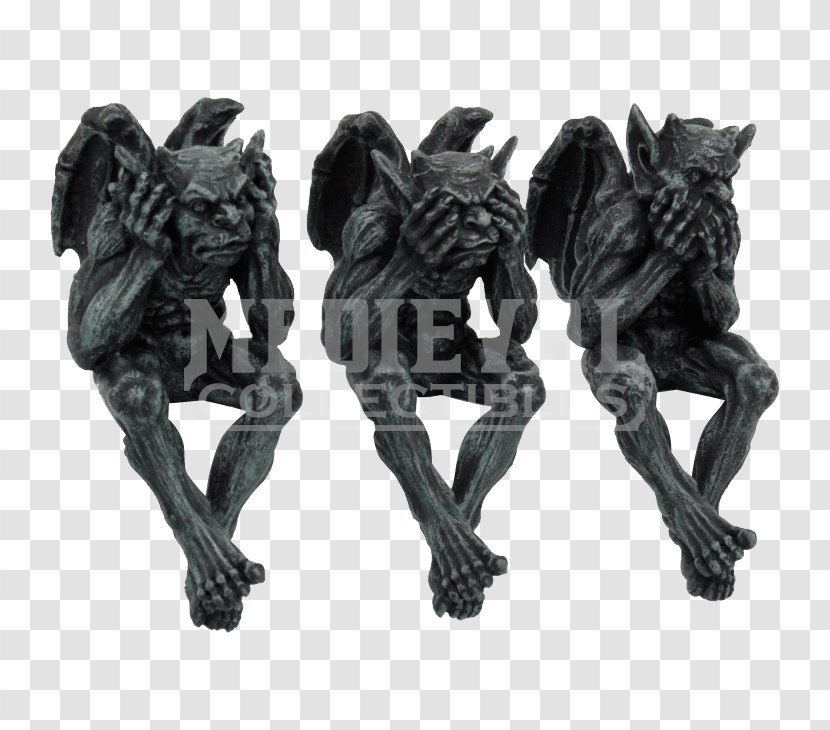 Figurine Sculpture Three Wise Monkeys Gargoyle Statue - Vice Transparent PNG