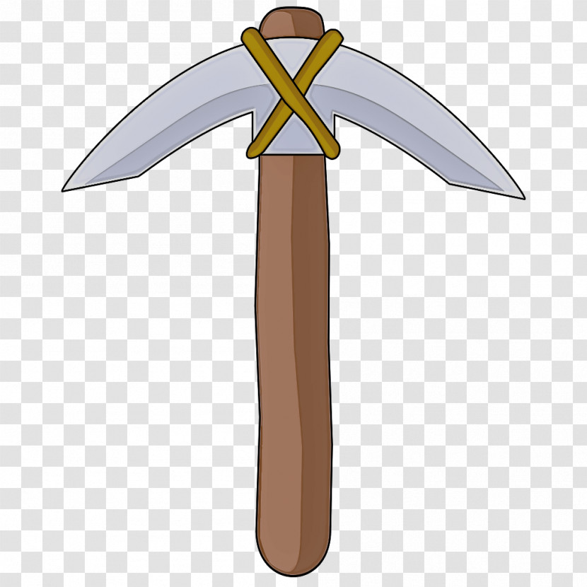 Pickaxe Cold Weapon Angle Cartoon Geometry Transparent PNG