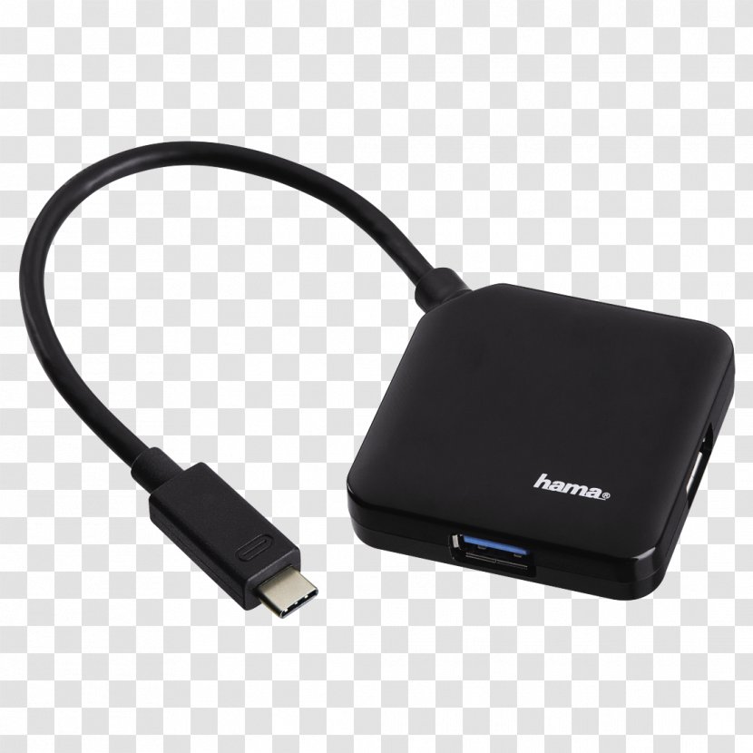 USB Hub USB-C Computer Port Ethernet - Usbc Transparent PNG