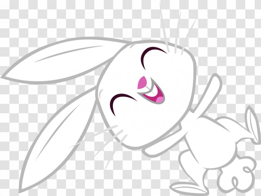 Line Art Eye Cartoon Clip - Watercolor - Vector Rabbit Transparent PNG
