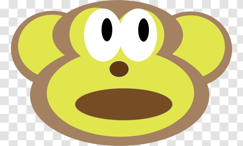 Emoticon Smiley Snout Nose - Monkey Clipart Transparent PNG