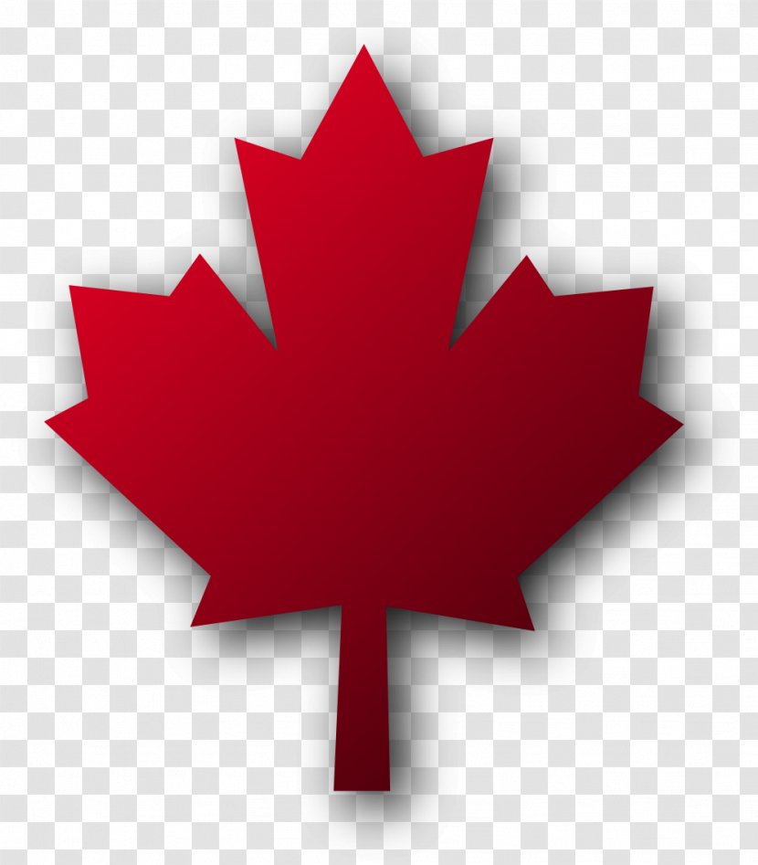 Flag Of Canada Maple Leaf Clip Art - Red Transparent PNG