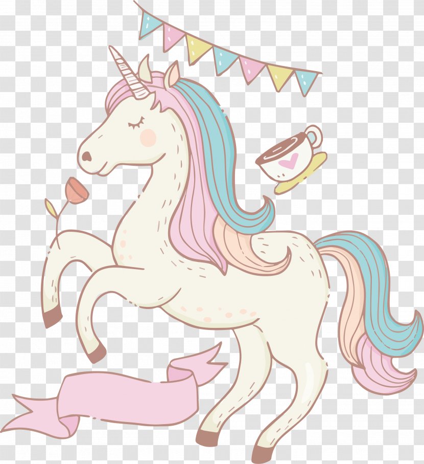 Unicorn Illustration - Organism - Hand Painted Transparent PNG