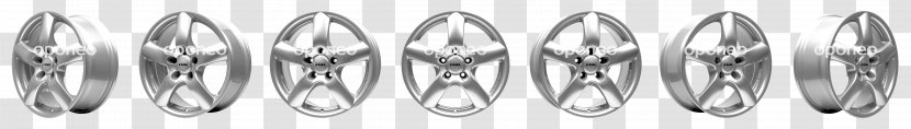 Silver Alloy Wheel Rim Material Autofelge - Monochrome Transparent PNG