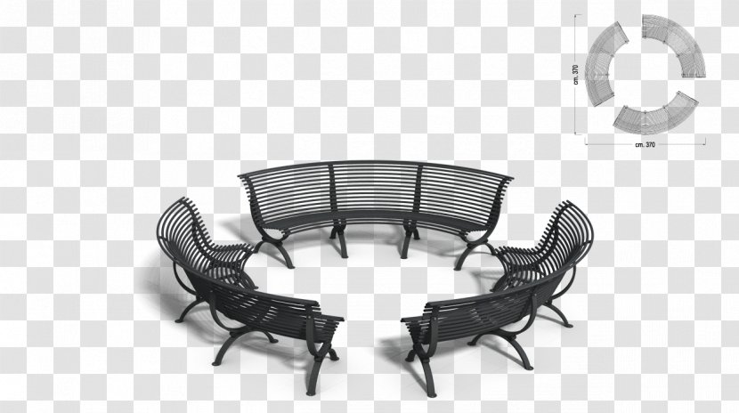Table Bench Street Furniture Seat - Concave Set Transparent PNG