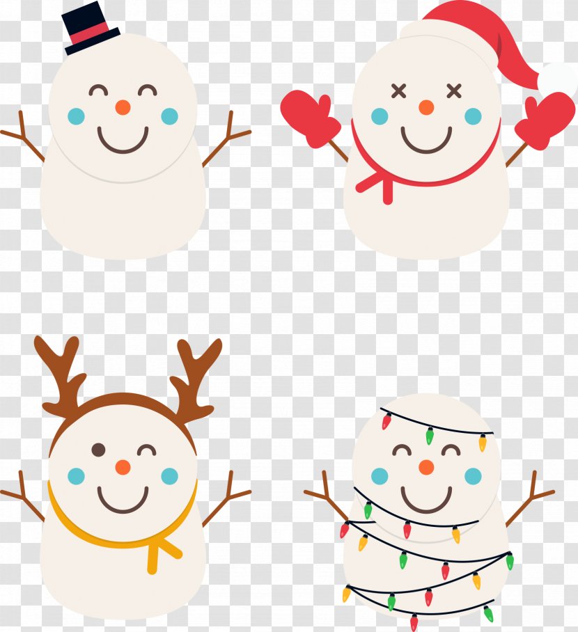 Snowman Christmas Clip Art - Nose - Cartoon Cute Transparent PNG