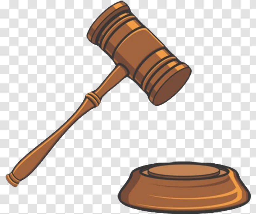 Trial Court Judge Clip Art - Legal Case - Cartoon Version Of The Auction Hammer Transparent PNG