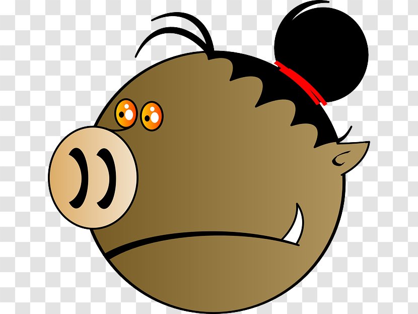 Wild Boar Cartoon Clip Art - Royaltyfree - Animation Transparent PNG