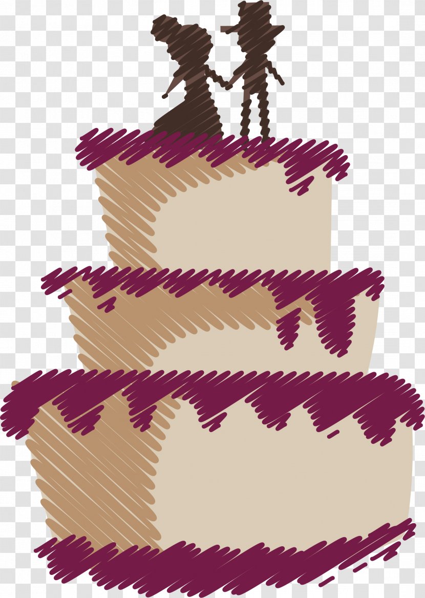 Layer Cake Wedding Tart - Doodle Transparent PNG