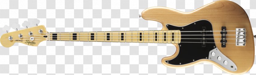 Squier Vintage Modified '70s Jazz Electric Bass Fender Guitar Double - Tree Transparent PNG