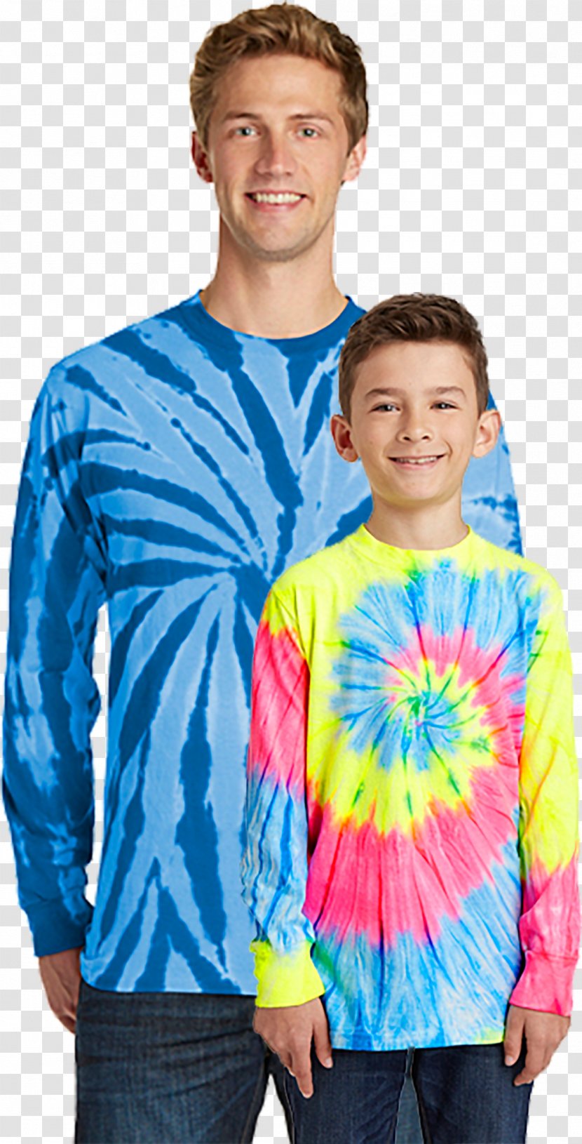 Long-sleeved T-shirt Tie-dye Clothing - Child Transparent PNG