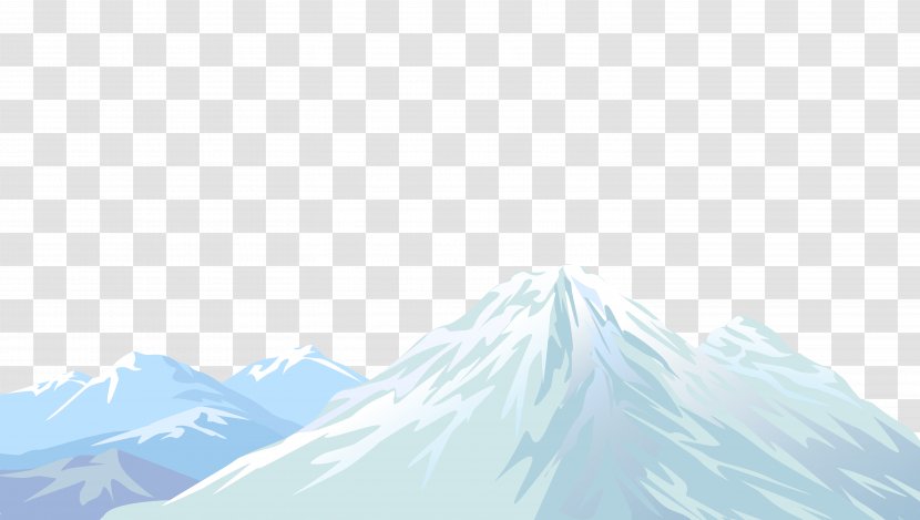 Sky Purple Pattern - White Snow Mountain Transparent PNG