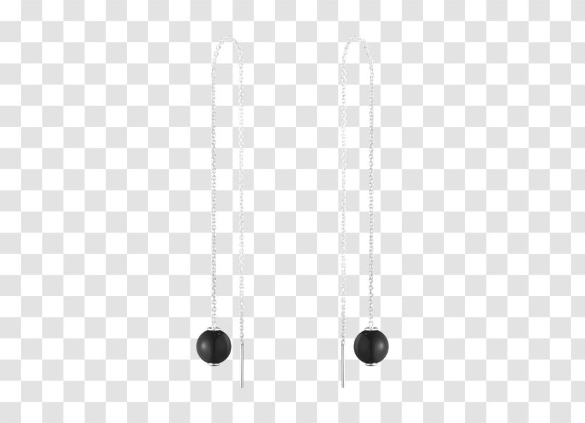 Earring Body Jewellery Silver Onyx - Earrings Transparent PNG