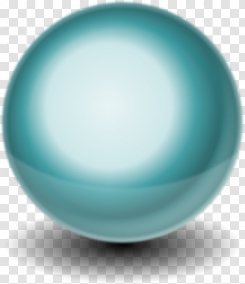 Sphere 3D Computer Graphics Ball Clip Art - Turquoise - Free Download Orb Images Transparent PNG