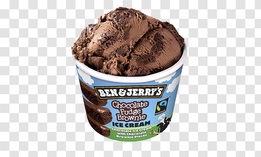 Chocolate Ice Cream Brownie Fudge - Flavor - Brownies Transparent PNG