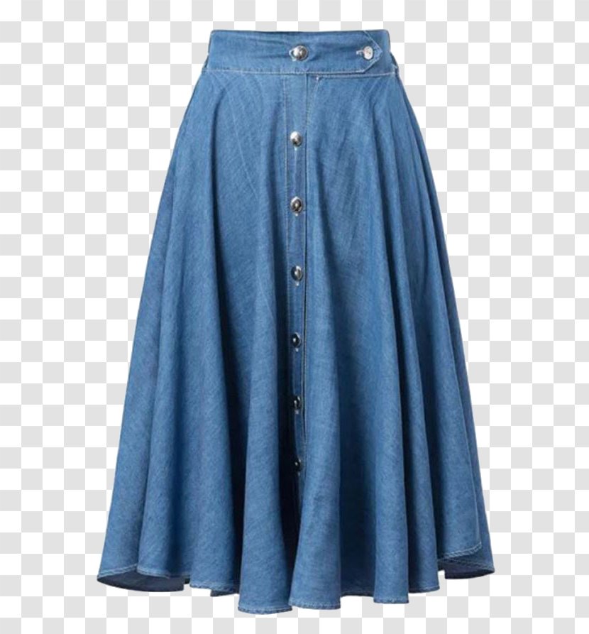 Denim Skirt A-line Jeans Transparent PNG