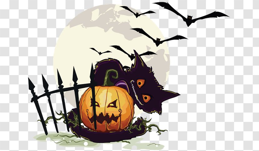 Cat Sticker Wall Decal Halloween - Witch Transparent PNG