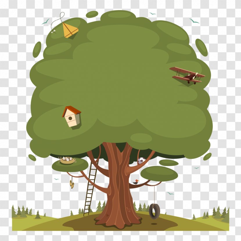 Tree Illustration - Drawing - Creative Building Transparent PNG
