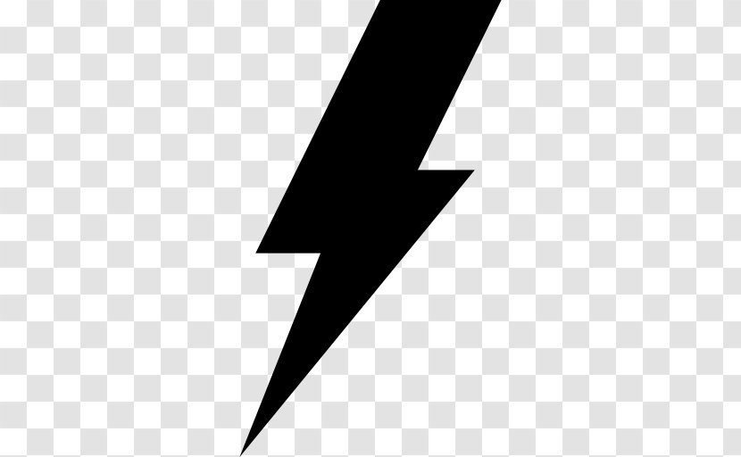 Electricity Symbol Lightning - Monochrome - Forma Transparent PNG