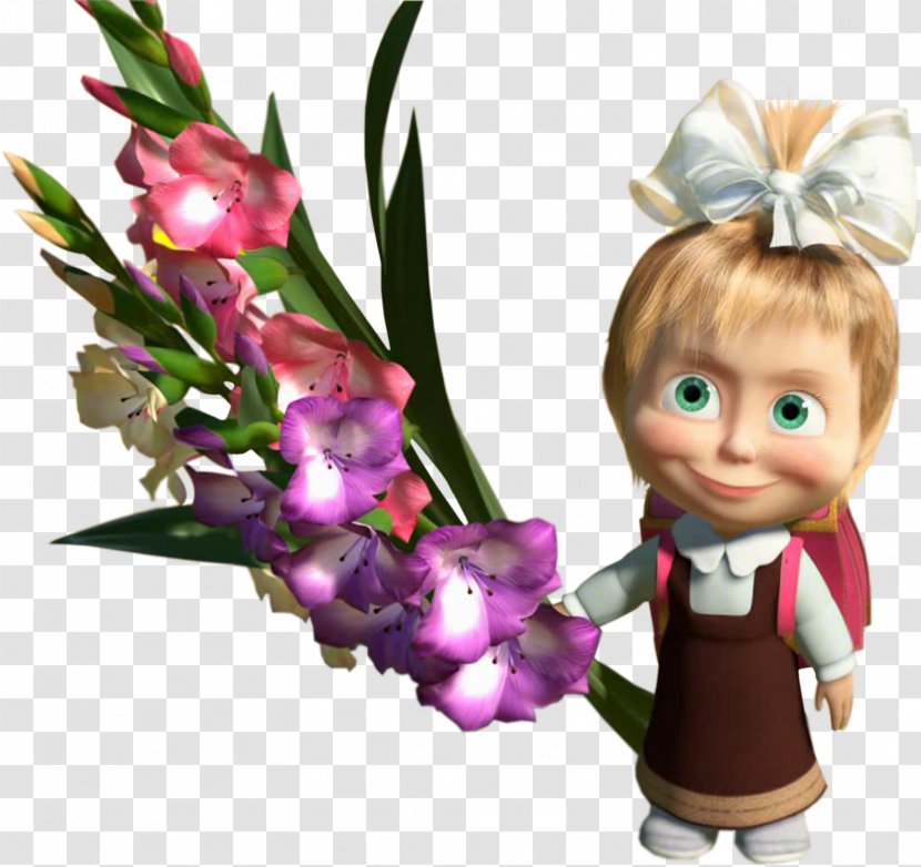 Masha And The Bear Knowledge Day September 1 Animation - Plant Transparent PNG