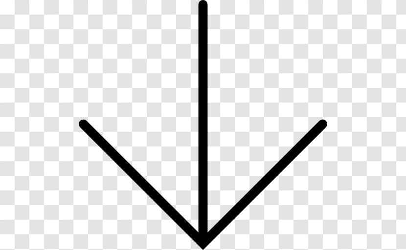 Arrow - Black And White - Symbol Transparent PNG