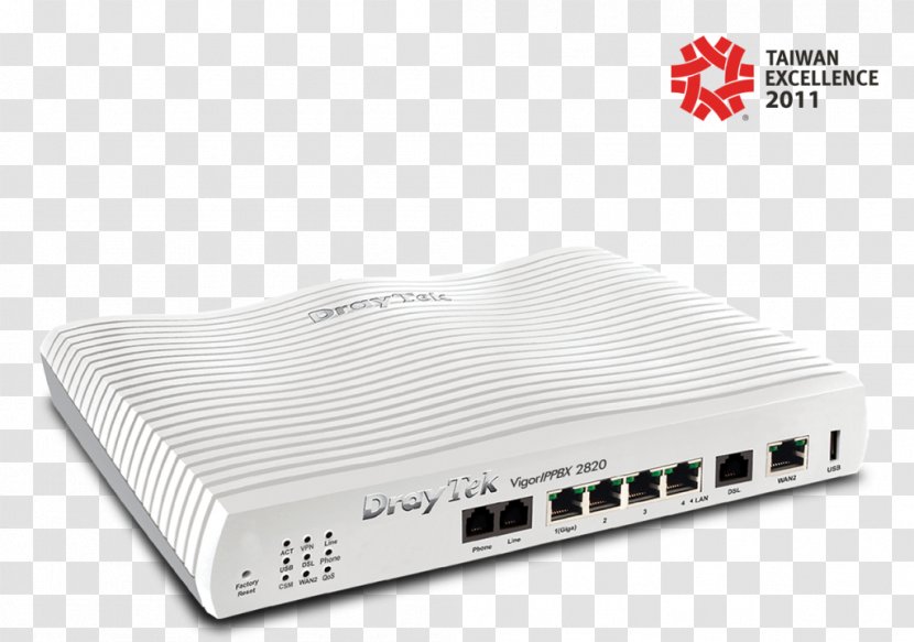 DrayTek Router VDSL DSL Modem Computer Network - Virtual Private - Draytek Transparent PNG