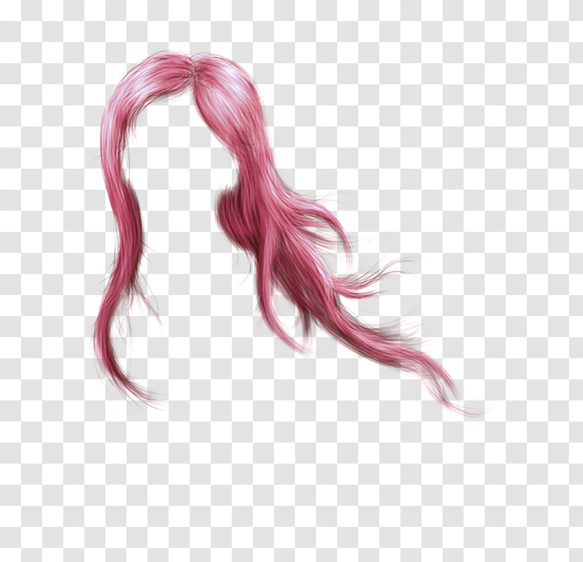 Hair Pink Hairstyle Wig Hair Coloring Transparent PNG