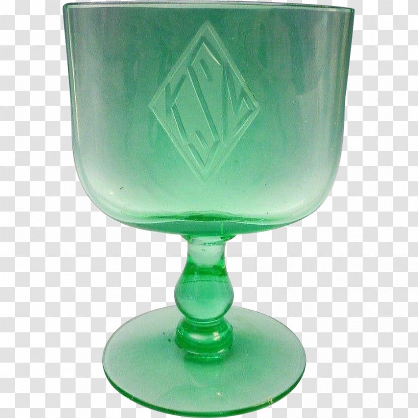 Wine Glass Champagne - Green Transparent PNG