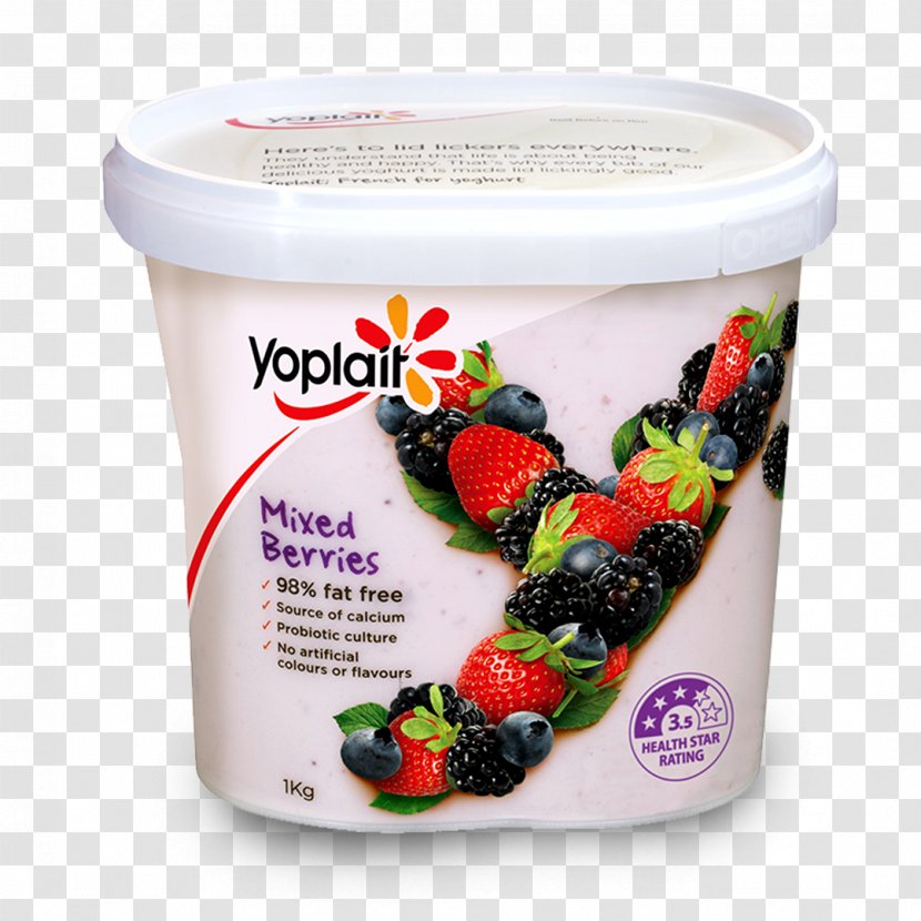 Berry Yoplait Cream Yoghurt Frozen Yogurt - Probiotic - Fruit Preserve Transparent PNG