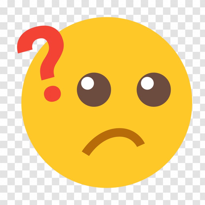 Emoticon Emoji Smiley Icon - Question Mark - Thinking Transparent PNG
