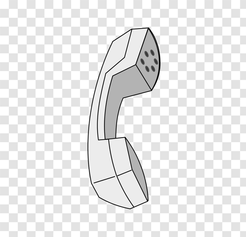 Handset Telephone Mobile Phones Radio Receiver Clip Art - Arm - Telecommunication Transparent PNG