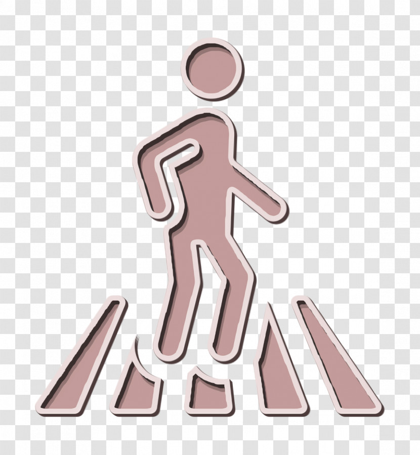 Public Spaces Signals Icon Pedestrian Icon Crossing Icon Transparent PNG
