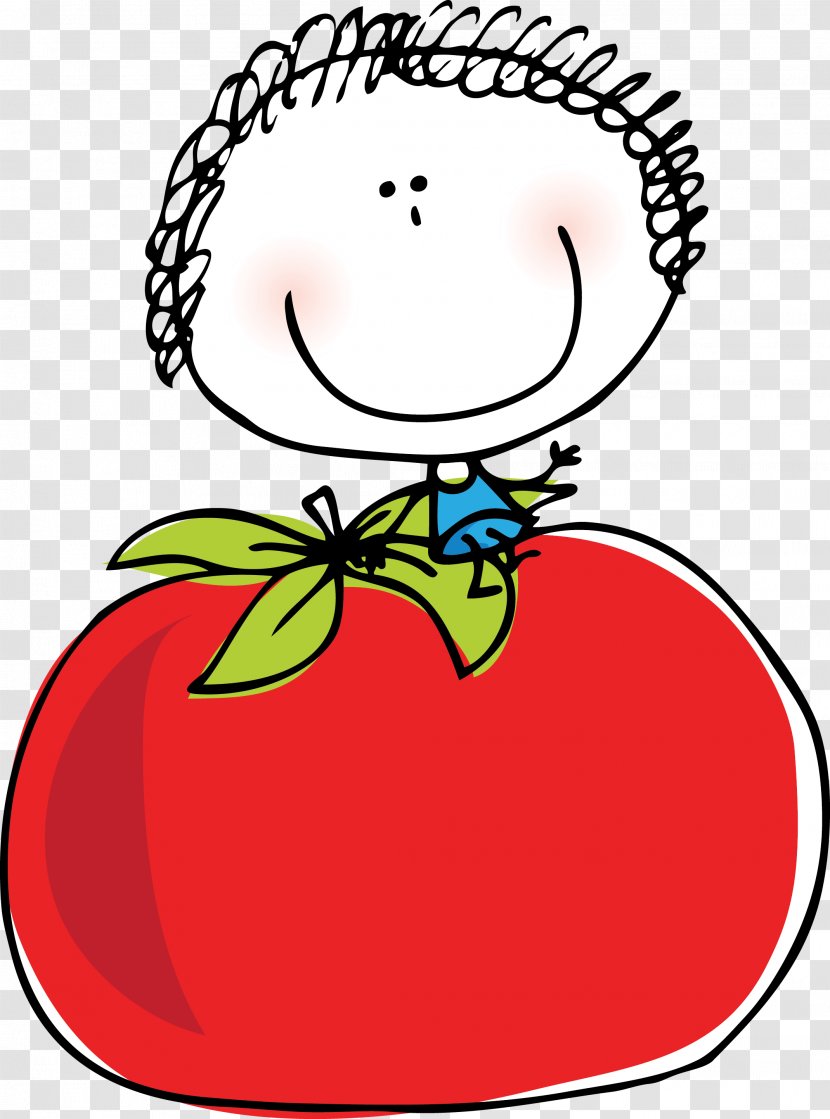 Vegetarian Cuisine Drawing Food Clip Art - Artwork - Tomato Face Transparent PNG