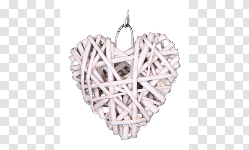 Heart Wicker 095 Christmas Ornament Corazón De Mimbre - Jewellery Transparent PNG